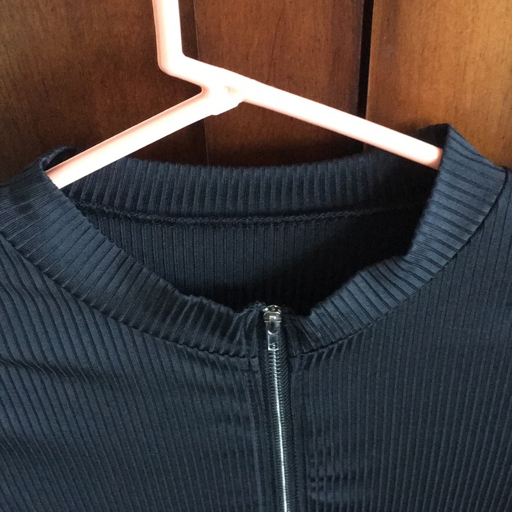 Black Ribbed Dress - Picture 4 of 5